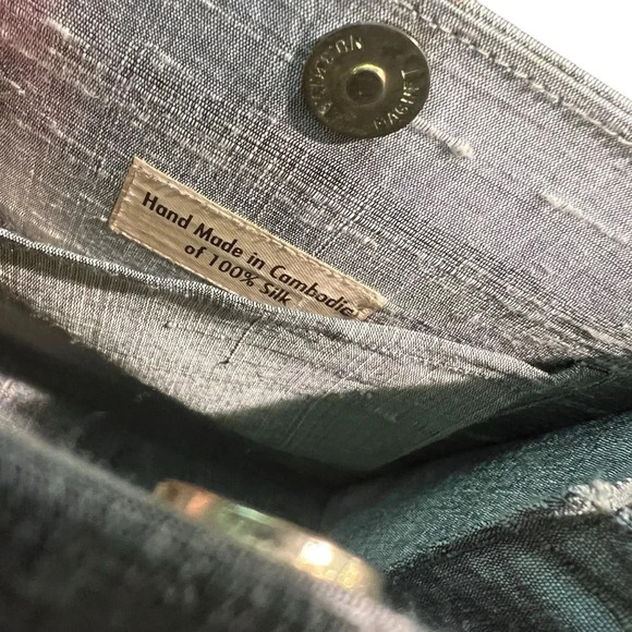 Mother Plucker silk real feathers oil slick coquette mini bag purse 20’s whimsy - Picture 7 of 12